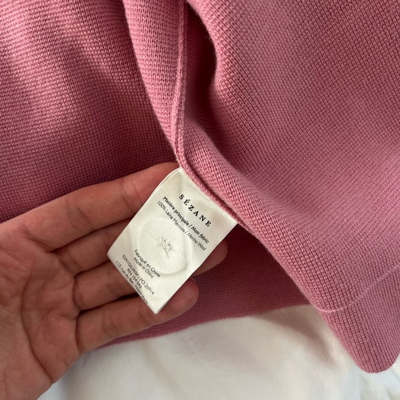 Sézane Pink Betty Cardigan Sweater size L - Picture 3 of 3